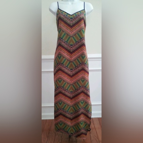 Sanctuary Dresses & Skirts - SANCTUARY Women's Dress Junior Open Sides ZIG ZAG Lined Maxi